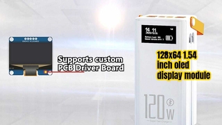 وحدة عرض OLED مقاس 128*64 مقاس 1.54 بوصة