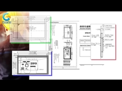 أودم 7 بوصة الكفاءة شاشة LCD لمسة 50 دبوس واجهة MCU 800x480 TFT وحدة عرض
