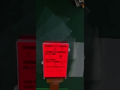 لوحة LCD أحادية اللون مع موصل FPC، مساحة عرض 52.2*91.1 مم، سطوع 150 شمعة/م2