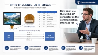 SH1.0-8P وحدة عرض مخصصة مقاس 1.14 بوصة