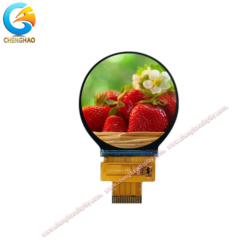 High Brightness Round Display Tft Lcd 2.1 Inch With 600cd/M2 White Led Backlight