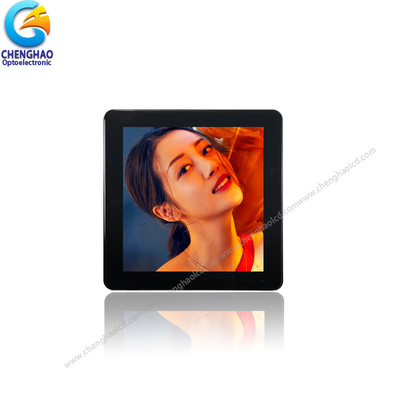 كل التأثير الأسود مربع شاشة TFT 3.95 بوصة 480x480 شاشة LCD TFT سعة لمسة