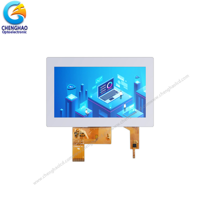 800*480 TFT LCD شاشة لمسة سعة 7 بوصة مع واجهة RGB 40 دبوس