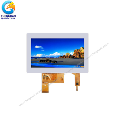 800x480 دقة شاشة لمسة LCD صغيرة 7.0 بوصة 24 بت متوازية واجهة RGB