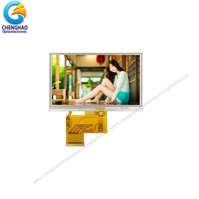 480x272 وحدة عرض شاشة لمس مقاومة 4.3 بوصة مع واجهة RGB