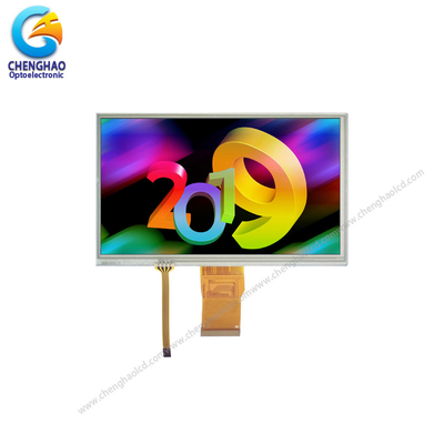 7.0 بوصة شاشة لمس شاشة عرض 350 Cd / M2 مع 24 بت متوازية واجهة RGB