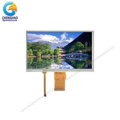 شاشة لمسة مقاومة 7 بوصة 1024X600 نقطة عرض LCD TFT واسع الدرجة