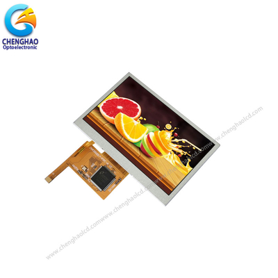 وحدة عرض LCD الصناعية Wqvga 1000 شمعة في المتر المربع 480 * 272 شاشة TFT ملونة 10pin