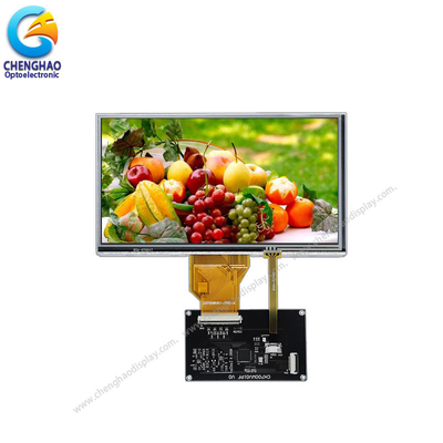 شاشة تعمل باللمس مقاس 7 بوصة 800 * 480 وحدة عرض LCD مع لوحة تعمل باللمس مقاومة