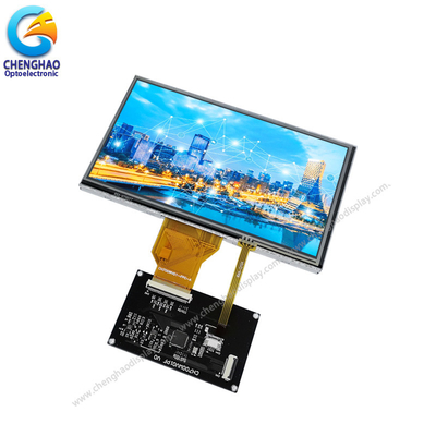 800 * 480 Wvga شاشة عرض LCD صغيرة تعمل باللمس 7 بوصة 50pin للمعدات الطبية
