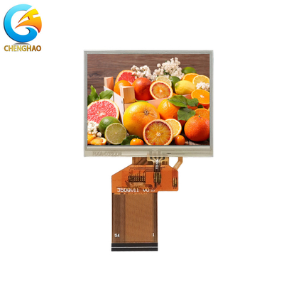 زاوية عرض مجانية شاشة TFT LCD تعمل باللمس مقاومة 3.5 بوصة 320 * 240