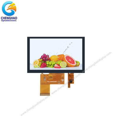 شاشة TFT LCD سعوية 800 * 480 5.0 بوصة بزاوية عرض مجانية 40pin