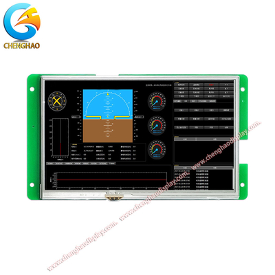 وحدة شاشة USART HMI الطبية الصف 800x480 7 بوصة 16 بت RGB مع RTP