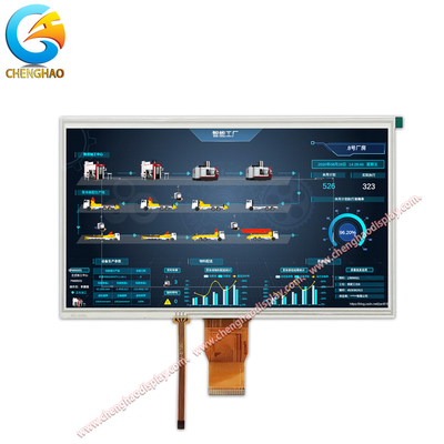 10.1 بوصة حجم شاشة ملونة Tft Lcd Module 1024x600 بكسل Lcm