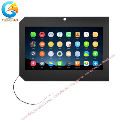 شاشة LCD من 30 دبوس 1280x720 8 بوصة مع غطاء زجاجي لمس 0.7 ملم