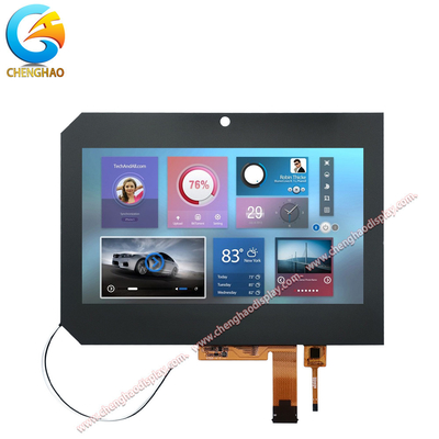 8 بوصة كاملة اللون لوحة العرض LCD وحدة مع غطاء الزجاج اللمس المخصصة