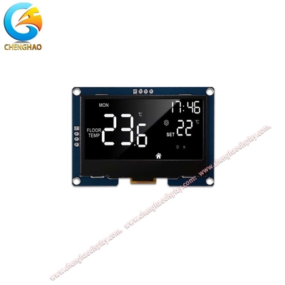 وحدة عرض OLED ذات أربع دبوس واجهة IIC مع شاشة عرض أحادية اللون 2.42 بوصة 12864 HD