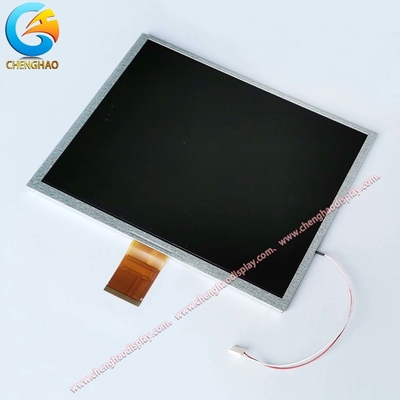 عرض مخصص 10.4 بوصة 60 دبوس FPC 800 * 480 بكسل مع واجهة RGB