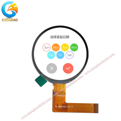 1.8 بوصة 25Pins لوحة LCD IPS مع 360 * 360 نقطة دقة ل Bcaklight 4 أجهزة الكمبيوتر