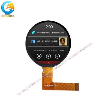 1.8 بوصة LCD TFT مستديرة مع 360x360 دقة 85/85/85/85 زاوية مشاهدة حرة