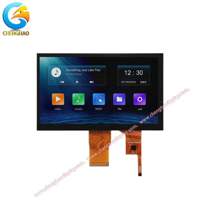 شاشة LCD لمسة سعة 7 بوصات دقة 1024 × 600 شاشة لFPC رقم دبوس 50 دبوس