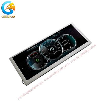 1280x480 نقطة شاشة LCD IPS مع 85/85/85/85 اتجاه الرؤية والضوء الخلفي الأبيض LED