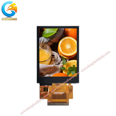 2.8 بوصة IPS LCD عرض وحدة TFT LCD سعة الشاشة اللمسية نطاق درجة حرارة واسعة التصميم الدائم