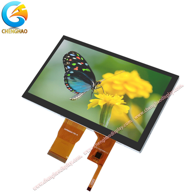 شاشة لمسة LCD قابلة للقراءة من قبل أشعة الشمس 1000cd / M2 7 بوصة عرض ألوان عالي الوضوح