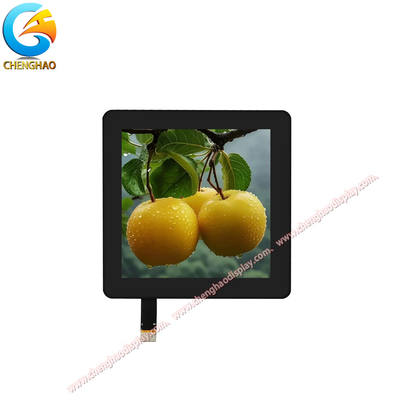 شاشة LCD طبية بحجم 4 بوصات، سوداء بالكامل، بدقة 480x480 مع واجهة MIPI