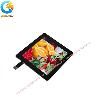 شاشة لمسة سوداء كاملة شاشة LCD 4 بوصة 480 * 480 مربع شاشة Tft للتطبيقات الصناعية
