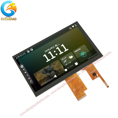7 بوصة IPS شاشة LCD 40 دبوس 1024 * 600 مع 80/80/80/80 اتجاه مشاهدة حرة