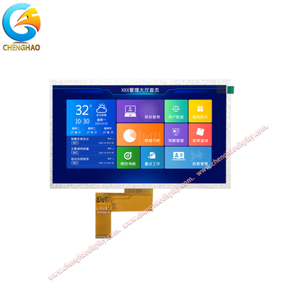 وحدة عرض LCD مقاس 10.1 بوصة مقاس 1024 × 600 TFT مع واجهة RGB - شاشة LCD صناعية تبلغ 400 شمعة / متر مربع