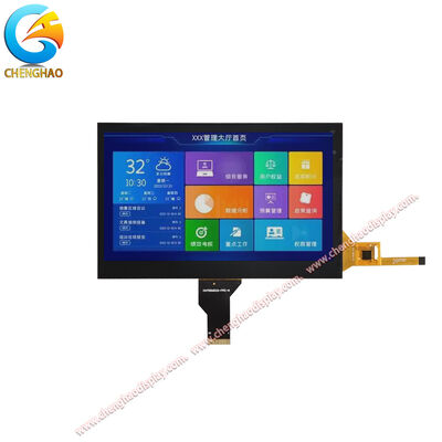 وحدة شاشة IPS TFT LCD مقاس 7 بوصة بدقة 1024x600 MIPI تعمل باللمس سعوية لواجهات الآلات البشرية الصناعية