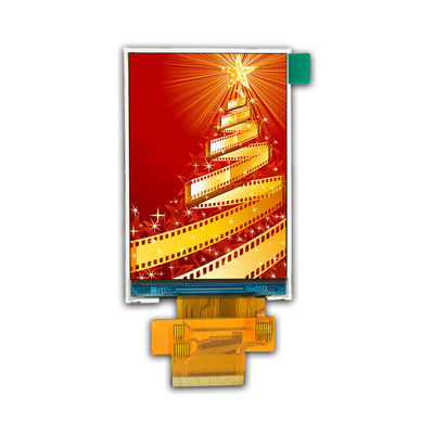 16 18 بت MCU SPI وحدة عرض LCD 300cd / m2 ROHS 3.5 بوصة