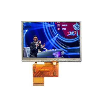 RTP 4.3 بوصة شاشة لمسة LCD صغيرة RGB 250cd / M2 وحدة عرض LCD