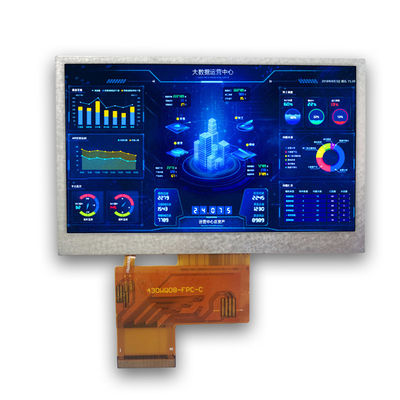واجهة MIPI 800 × 480 شاشة LCD الصناعية 4.3' 250cd / m2 ROHS