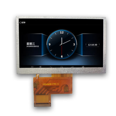40 دبوس 480x272 TN وحدة LCD TFT ناقلة بيضاء RGB 4.3 