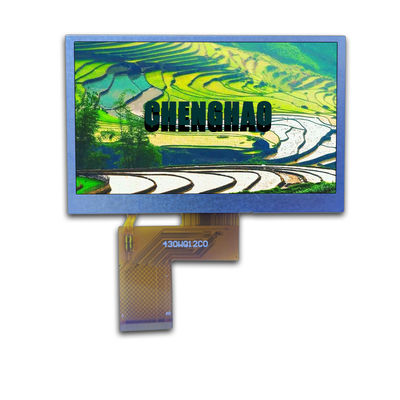 4.3in 800x272 شاشة لمسة LCD صغيرة IPS ناقل أسود RGB
