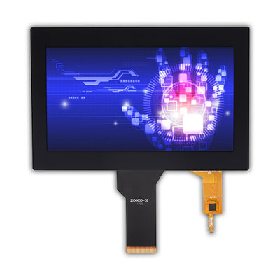 I2c Ctp 50 Pin TFT LCD الشاشة الملموسة السعة LED أبيض 24 بت Rgb