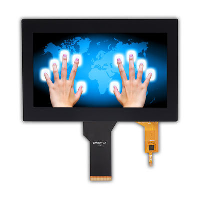 شاشة LCD 7in 24 بت RGB TFT لون حقيقي Rohs 200cd / m2