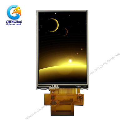 SPI RGB 320x480 Rtp شاشة لمسة LCD صغيرة 3.5 بوصة Ips 280cd / m2