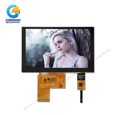 800×480 5 بوصة شاشة LCD لمسة شاشة 300cd/M2 مع لوحة سعة