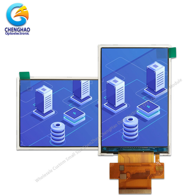 I80 نظام TFT الصناعي عرض خال من الهالوجين 3.5 بوصة 18 بت CTP FPC