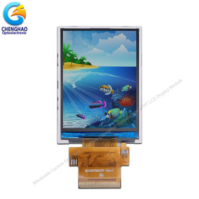 2.8 بوصة سلسلة Tft LCD عرض وحدة 8 / 9 / 16 / 18 بت 8080 سلسلة واجهة النظام