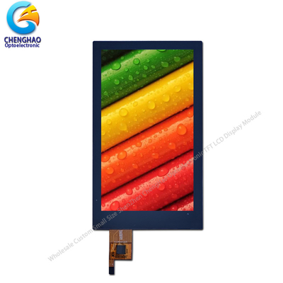 شاشة لمسة ذات سعة 5 بوصات Ips 40 Pin I2c شاشة LCD مع سائق Ctp Ic Gt911