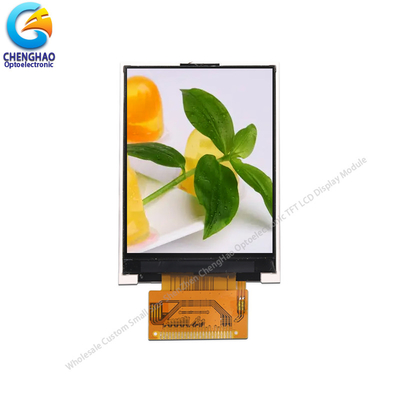 2.4 بوصة TFT LCD Module 240x320 نقطة شاشة عرض LCD إيجابية 24Pin Connector