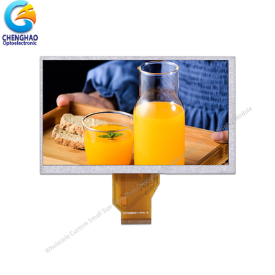 260 Cd/M2 7 بوصة LCD Display Kit 800X480 بكسل 24 بت واجهة RGB